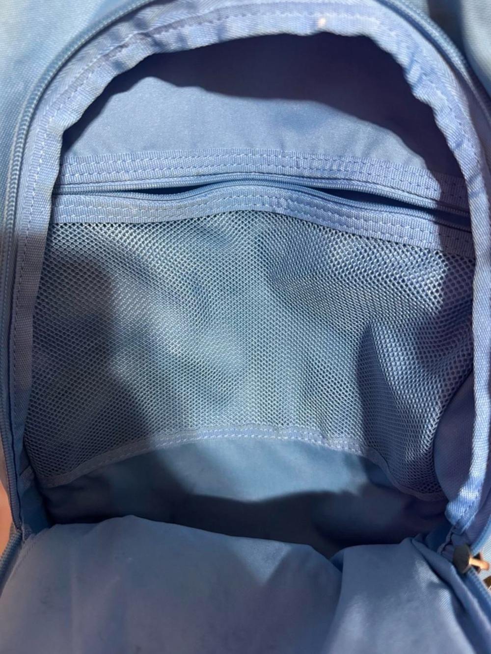 Nike Light Blue Unisex Backpack with Bungee Cord - Picture 3 of 4